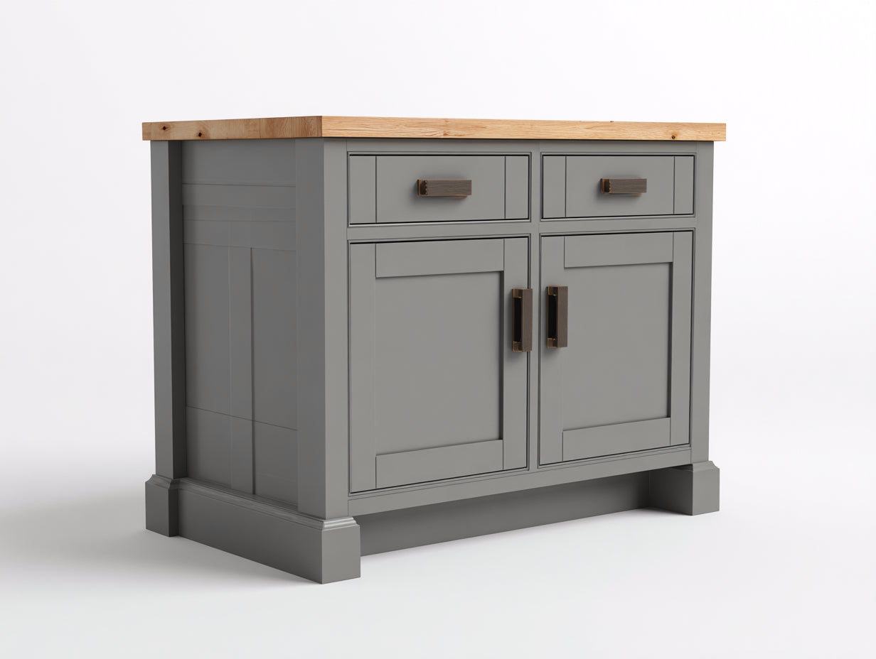 Credenza-legno-MDF-108x38x82 cm-grigio-rovere naturale-moderno