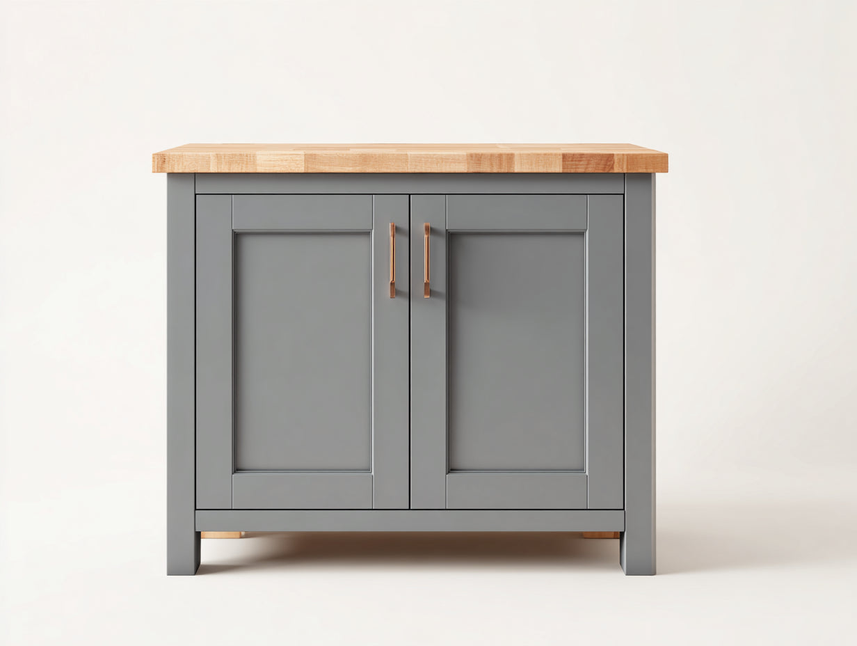 Credenza-legno-MDF-94x39x84 cm-grigio-rovere naturale-contemporaneo